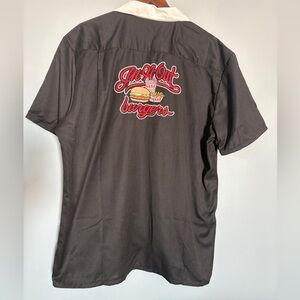 Men's Black Shirt- In and Out Burger button up